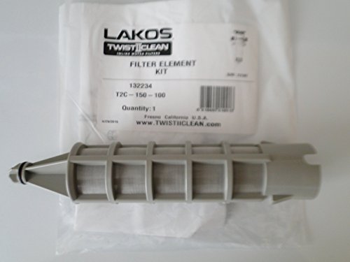 Lakos Filter Element Replacement Kit 1.5″ Twist 2 Clean Twist Ii Clean Twistiiclean (100 MESH GRAY T2C-150-100 (132234))