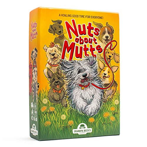 Grandpa Beck’s Nuts About Mutts Card Game – A Fun Family-Friendly Hand-Elimination Game – Enjoyed by Kids, Teens, and Adults – from The Creators of Cover Your Assets – Ideal for 3-8 Players Ages 7+