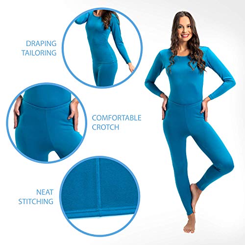 Rocky Thermal Underwear for Women Lightweight Cotton Knit Thermals Women’s Base Layer Long John Set | The Storepaperoomates Retail Market - Fast Affordable Shopping