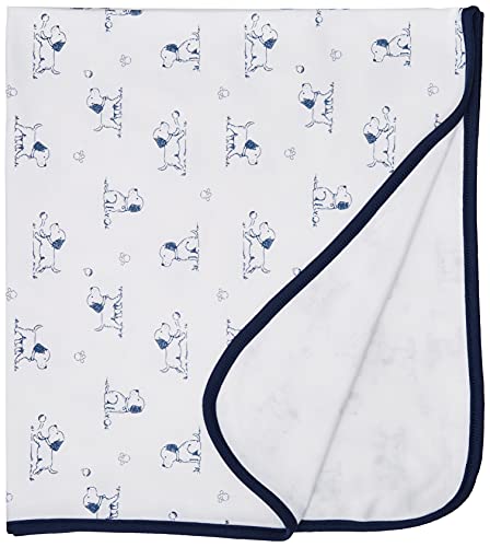 Little Me Baby Boys’ Puppy Toile Swaddling Receiving Blanket