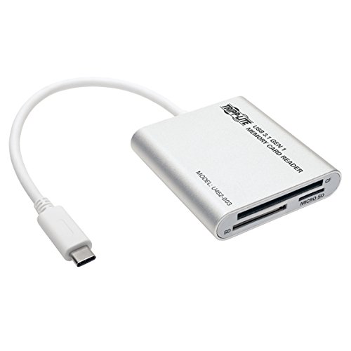 TRIPP LITE USB 3.1 Gen 1 USB-C Multi Drive Flash Memory Media Reader/Writer 5Gbps (U452-003)