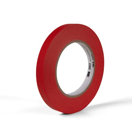 3M – 0.5-50-3903-RED 3903 Vinyl Duct Tape – 0.5 in. x 150 ft. Conformable Adhesive Tape Roll – Red Rubber Adhesive Tape with Abrasion Resistance. Sealing Tapes