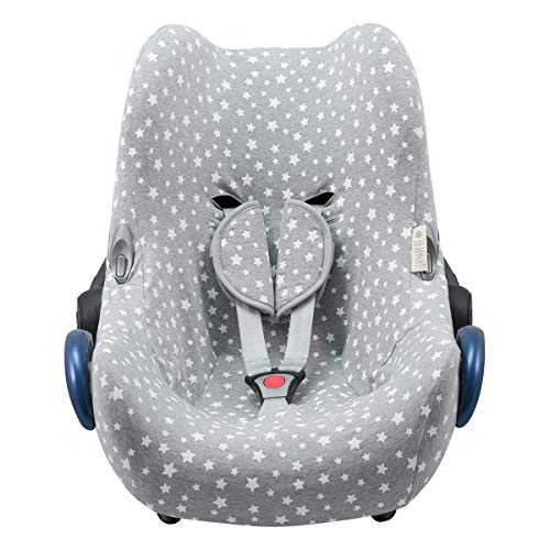 JANABEBE Cover Liner Compatible with Maxi COSI Cabriofix, City, Streety Fix (White Star)
