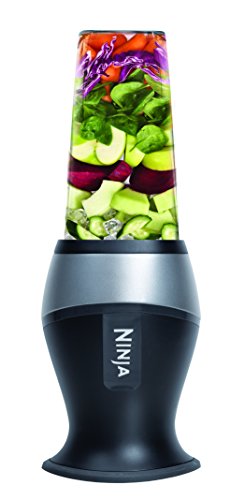 Ninja Personal Blender for Shakes, Smoothies, Food Prep, and Frozen Blending with 700-Watt Base and (2) 16-Ounce Cups with Spout Lids (QB3000SS)