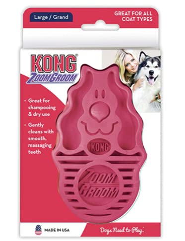 KONG Zoom Groom Multi-Use Dog Brush Pink | The Storepaperoomates Retail Market - Fast Affordable Shopping