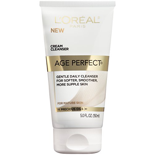 L’Oreal Paris Skincare Age Perfect Cream Cleanser, Gentle Daily Cleanser for Softer and Smoother Skin, Makeup Remover, Face Wash for All Skin Types, 5 fl. oz