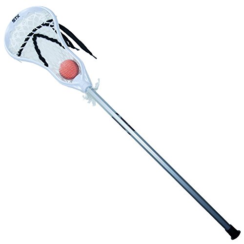 STX Lacrosse Mini Power with Aluminum Handle and Ball, White