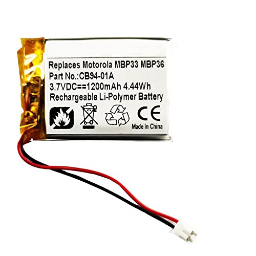MPF Products 1200mAh High-Capacity Extended 3SN-AAA75H-S-JP2, BATT-2795, CB94-01A Battery Replacement Compatible with Graco iMonitor, iMonitor Vibe and Evenflo Whisper Connect Baby Monitors