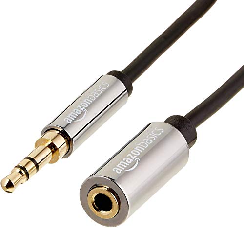 Amazon Basics 3.5mm Male to Female Stereo Audio Extension Adapter Cable – 25 Feet