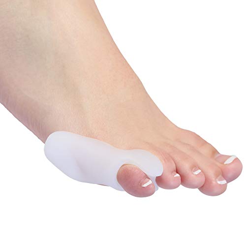 Bunionette Corrector Pads – 6-Pack of Small Pinky Toe Tailors Bunion Pain Relief Protectors with Premium Gel Cushions – Best Foot Orthotics and Toe Straightener Sleeve. Unisex