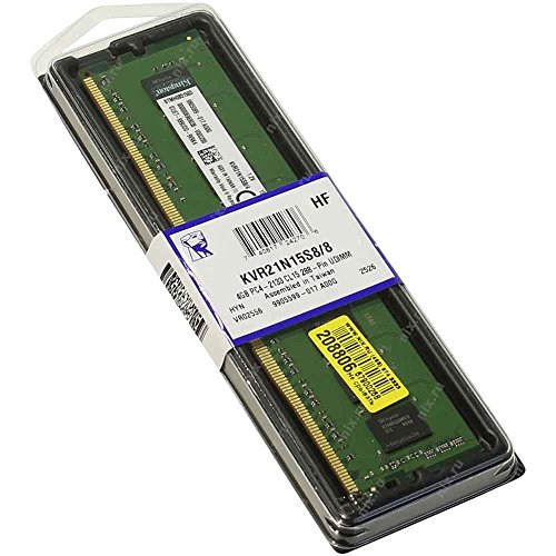 Kingston ValueRAM 8GB 2133MHz DDR4 Non-ECC CL15 DIMM 1Rx8 Desktop Memory (KVR21N15S8/8)