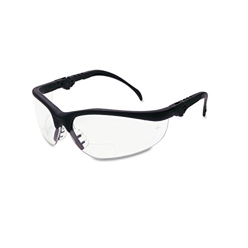 MCR SAFETY K3H15 Klondike Magnifier Glasses, 1.5 Magnifier, Clear Lens