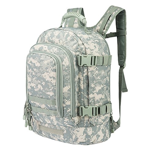 Tactical Rucksacks Backpack Expandable Large 3 Day Assault Pack Army Molle Water Resistant Comfortable Daypack with Hydration Compartments for Military Hunting Recreation Trekking School Bug Out Bag