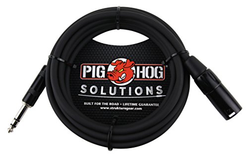 Pig Hog PX-TMXM2 1/4″ TRS to XLR Balance Adaptor Cable, 10 Feet
