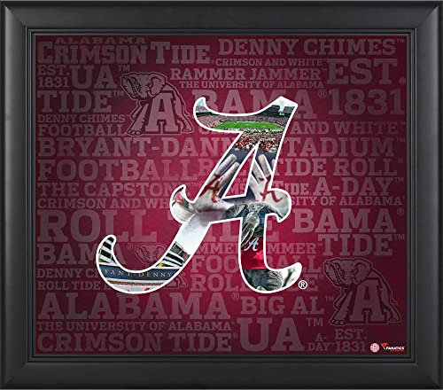 Alabama Crimson Tide Framed 15″ x 17″ Team Heritage Collage – College Team Plaques and Collages