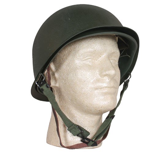 Fox Outdoor Products Deluxe M1 Style Steel Combat Helmet/Liner, One Size