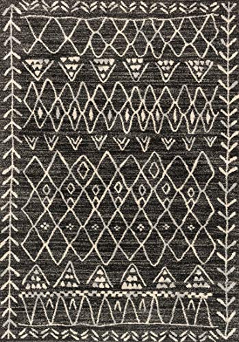 Loloi Rugs, Emory Collection – Black / Ivory Area Rug, 2’5″ x 7’7″
