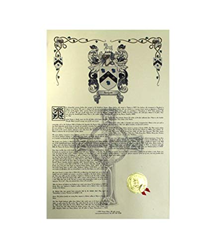 Toro Coat of Arms, Family Crest and Name History – Celebration Scroll 11×17 Portrait – Italy Origin