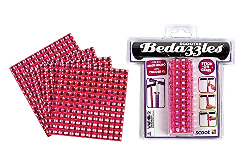 SCOOT Bedazzles for Kick Scooter, Adjustable Stem (Coral)