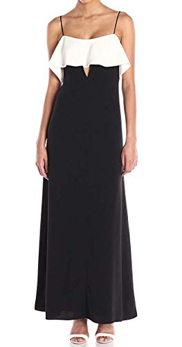 Jill Jill Stuart Women’s Popover Cutout 2 Tone Gown, White/Black, 14 | The Storepaperoomates Retail Market - Fast Affordable Shopping