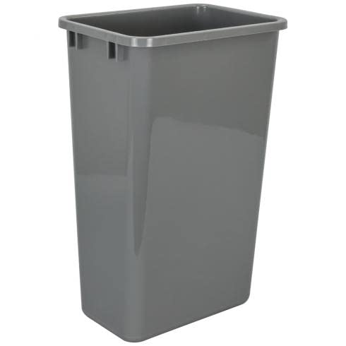Hardware Resources Plastic Waste Container, Grey
