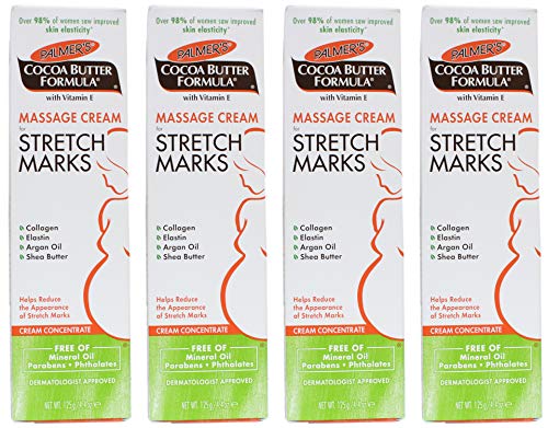Palmer’s Cocoa Butter Formula Massage Cream For Stretch Marks 4.40 oz (Pack of 4)
