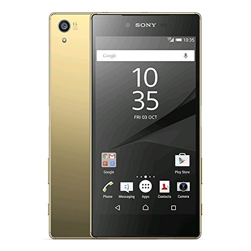 Sony Xperia Z5 Premium E6853 Factory Unlocked Phone, 5.5-Inch 4K UHD Display, Gold International Version