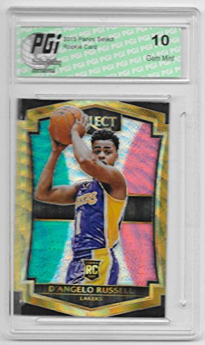 D’Angelo Russell 2015 Panini Select Tri Color Refractor Rookie Card #162 PGI 10