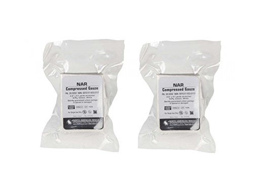North American Rescue – 300052-2 NAR Compressed Gauze 2 Pack by