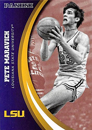 Pete Maravich basketball card (LSU Tigers) 2015 Panini Team Collection #31