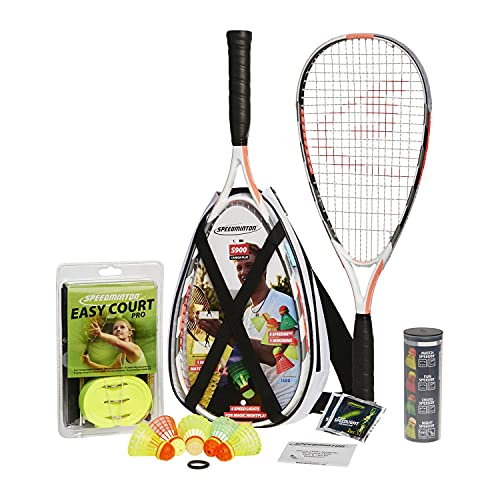 Speedminton® S900 Set – Original Speed ​​Badminton/crossminton Professional Set with 2 Carbon Rackets incl. 5 Speeder®, Playing Field, Bag
