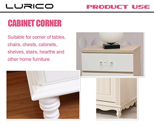 LURICO 4 Pieces Set Corner Protector | Baby Proofing Table Corner Bumper Guard | Child Safety Furniture Fireplace Corner Edge Guards | Soft Foam | Safe Corner Cushion | Pre-Taped | (Coffee Brown) | The Storepaperoomates Retail Market - Fast Affordable Shopping