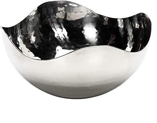Hosley 5.75 Inch Diameter Silver Finish Metal Bowl, Ideal for Potpourri, LED Candles, Weddings, Special Events, Center Pieces, Craft. Use Decor to Coordinate O3