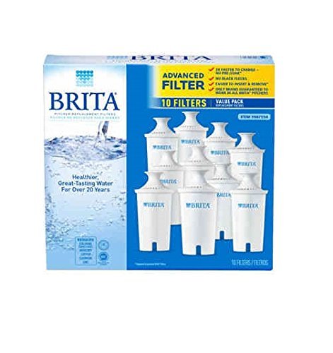 Brita Replacement Filters for Drinking Water Pitchers (Pack of 10)