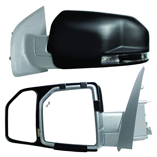 K-Source 81850 Snap-On Towing Mirrors For Ford F150 (15+), Black