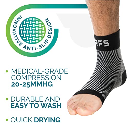 Plantar Fasciitis Compression Socks | Foot & Ankle Brace for Women & Men | Toeless Ankle Compression Sleeve for Ankle Support, Plantar Fasciitis, Night Splint, Arch & Achilles Tendonitis Relief | The Storepaperoomates Retail Market - Fast Affordable Shopping