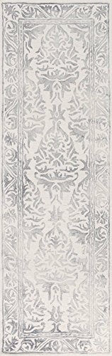 nuLOOM Krause Hand Looped Wool Runner Rug, 2′ 6″ x 8′, Grey | The Storepaperoomates Retail Market - Fast Affordable Shopping