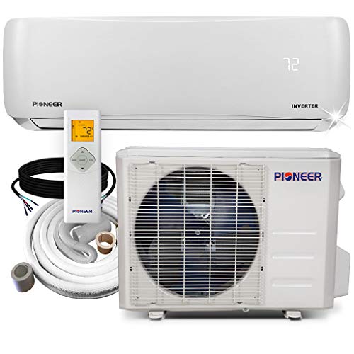 PIONEER Air Conditioner WYS012GMFI22RL Wall Mount Ductless Inverter+ Mini Split Heat Pump, 12000 BTU-208/230 V, White