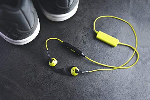 PHILIPS ActionFit in-Ear Wireless Headphones with IPX2 Sweat-Proof Design (SHQ6500CL), Black/Lime Green | The Storepaperoomates Retail Market - Fast Affordable Shopping