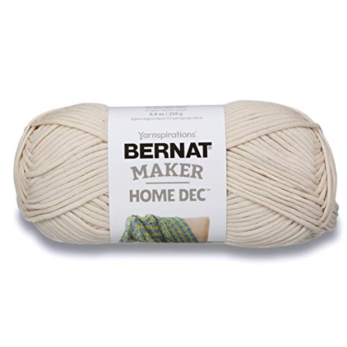 Bernat Maker Home Dec Yarn, 8.8oz, Guage 5 Bulky Chunky, Cream