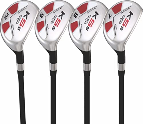 Majek Men’s Golf All Hybrid Complete Partial Set, which Includes: #7, 8, 9, PW Senior Flex Right Handed New Utility “A Flex Club