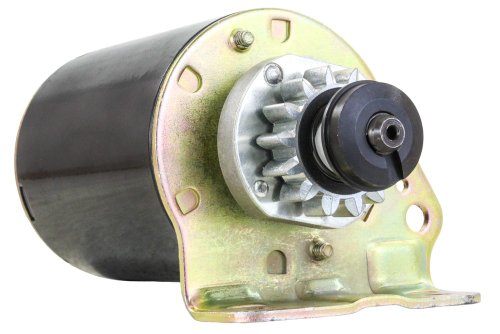 Rareelectrical New Cylinder Starter Motor Compatible With Briggs & Stratton 693551-14 Tooth, Craftsman Lawnmower Steel Flywheel, John Deere LG693551 – Briggs and Stratton Motors for Riding Mowers