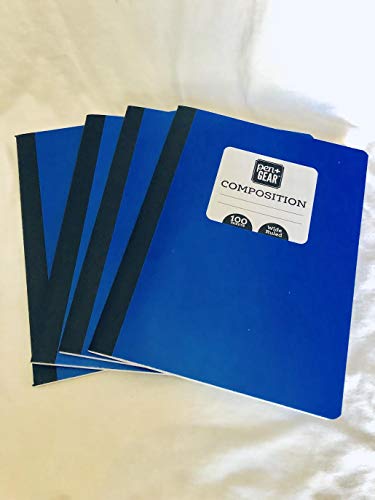 Pen & Gear Composition Notebook 4 Bundle (Blue)