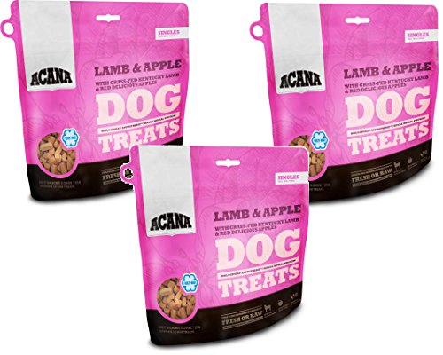 ACANA Singles Dog Treats – Lamb and Apple, 3.25oz Each (3 Pack)
