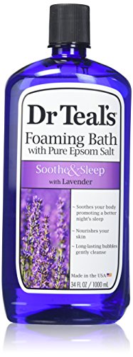 Dr. Teal’s Foaming Bath, Lavender, 34 Fluid Ounce,Pack of 2