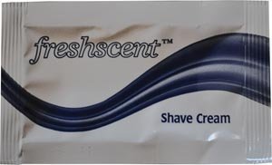 New World Imports PKSC Freshscent Shave Cream, 0.25 oz. Packet (Pack of 1000)
