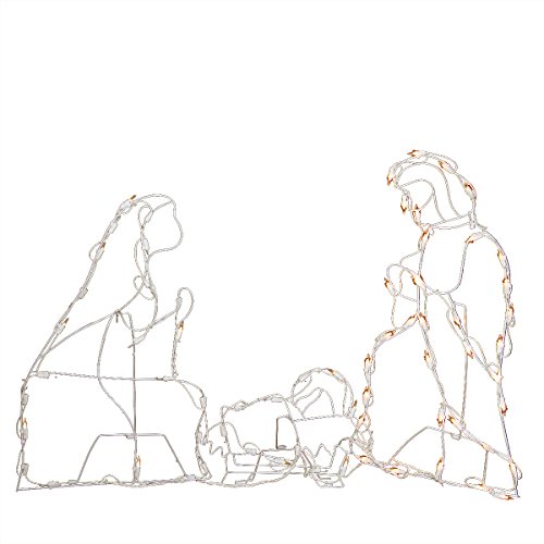 Northlight 25.5″ Holy Family Nativity Scene Lighted Outdoor Christmas Decor