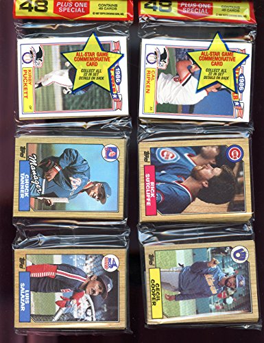 1987 Topps Baseball Card Set 12 Rack Wax Pack ~ Box Barry Bonds Rookie Card