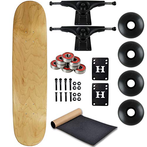Moose Complete Skateboard Natural 8.0″ with Black Trucks and Black Wheels
