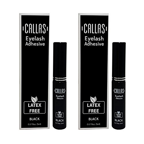 Callas Eyelash Adhesive Latex Free (2 Pack) (BLACK)